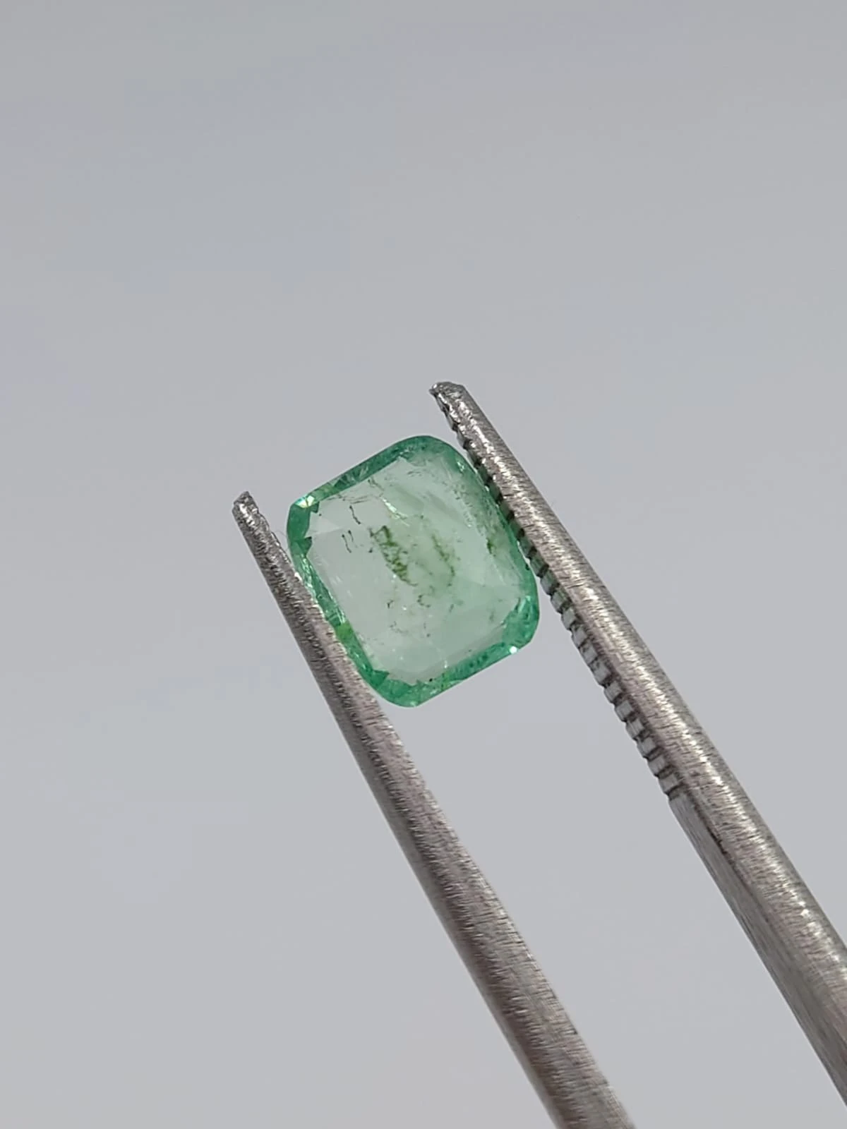 0.9ct Natural  Emerald Octagon Shape Loose Gemstone From Panjshir Afghanistan — view 1